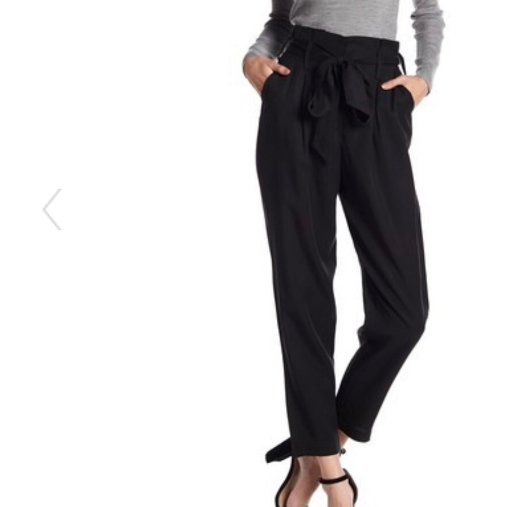 Ro&De Black Trouser with Paperbag waist